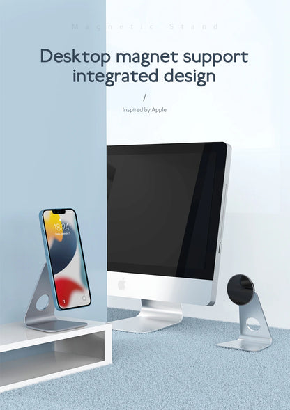 Desktop Magnetic Mobile Phones Holder Aluminum Bracket
