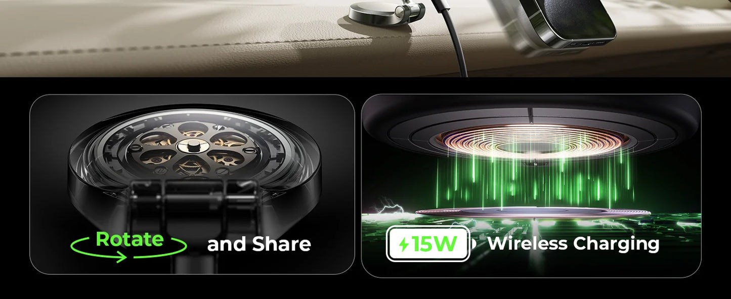 LISEN for Magsafe Car Mount Charger Wireless Car Charger  Holder