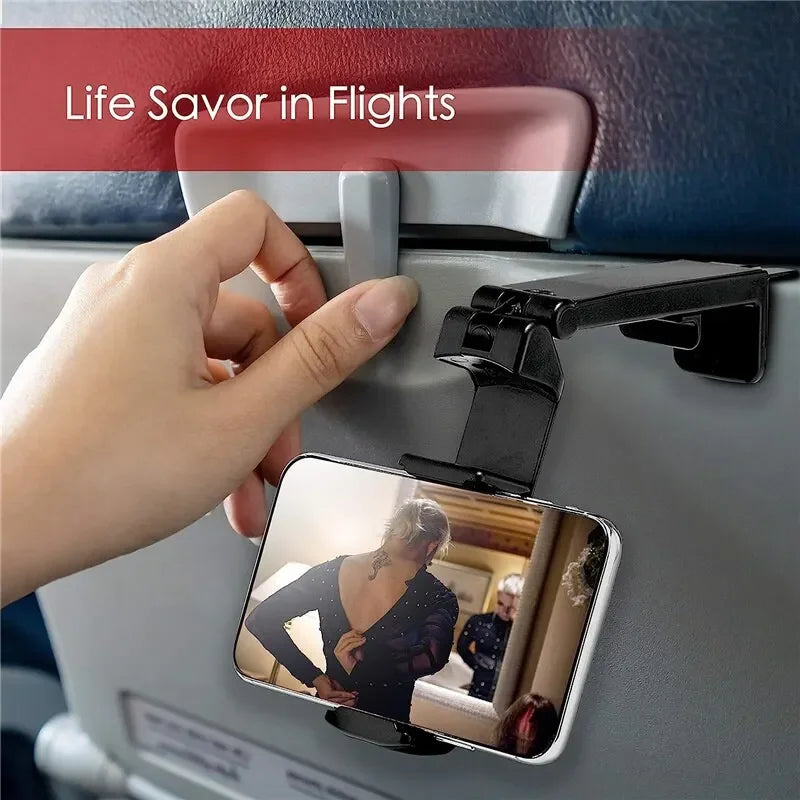 Airplane Mobile Phone Holder Travel Portable Phone Mount