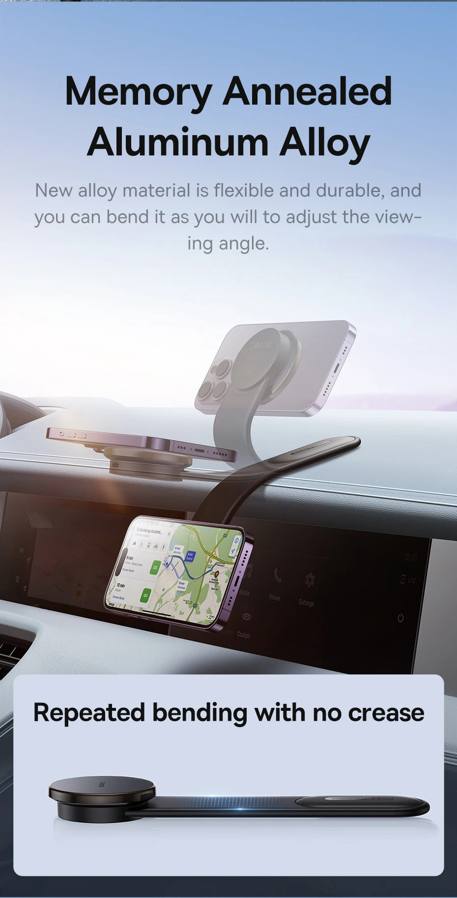 Baseus Magnetic Holder Car Phone Holder Stand Foldable Mount