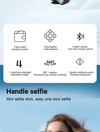 Pocket Flexible Portable Mini Bluetooth Selfie Stick