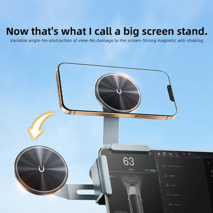 Car Phone Holder Screen Side Mount Adjustable Magnetic Support