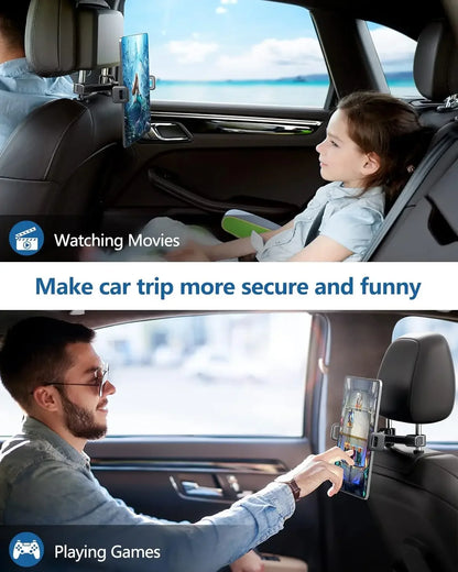 360°Rotation Car Headrest Backseat Mount Phone Car Holder