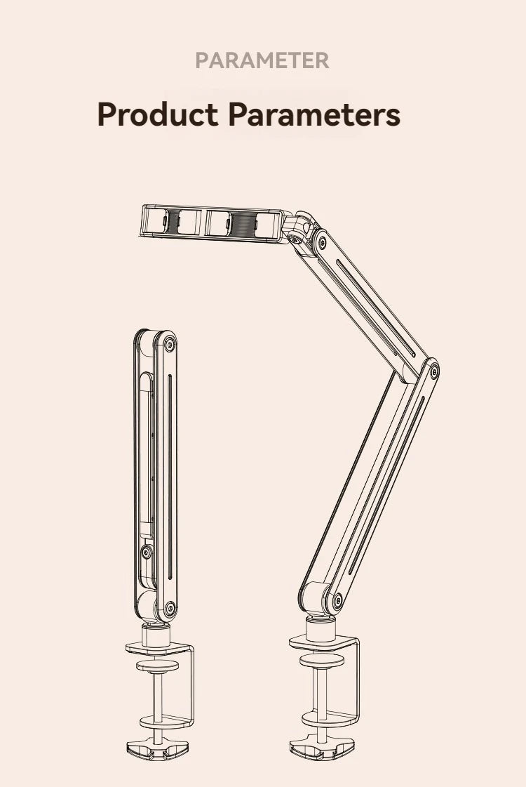 Phone Stand Long Arm Rotatable Tablet Holder