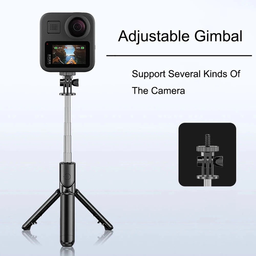 Wireless Bluetooth Selfie Stick Foldable Portable Tripod