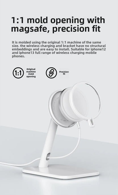 Magnetic Phone Holder Stand with Wireless Charger