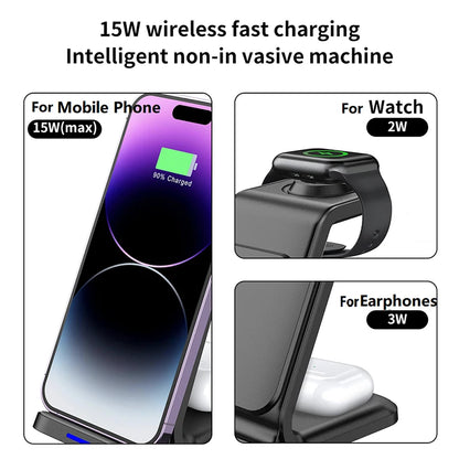 Universal 25W Fast Vertical Phone Stand Holder 3 in 1