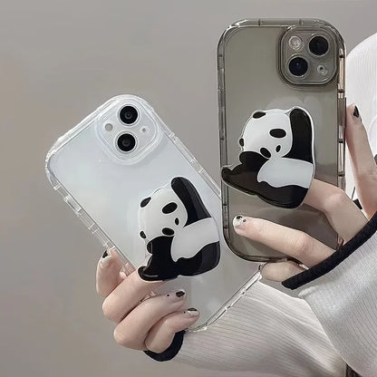 Panda Cute Cartoon Design Hand Grip Handle 360° Phone Holder