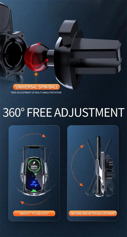 30W Car Wireless Charger Magnetic Automatic Car Mount
