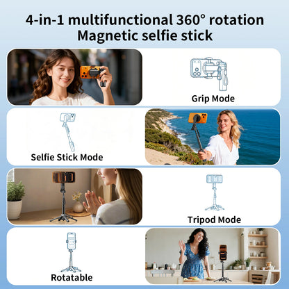 Portable Magnetic Selfie Stick Multifunctional Phone Holder