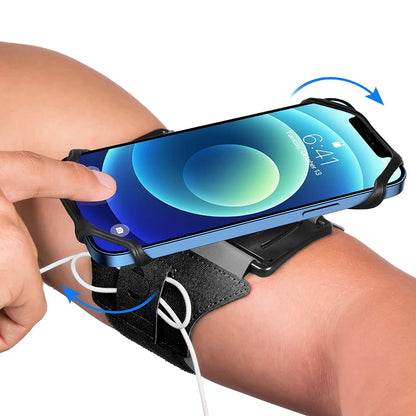 Running Wristband Phone Holder 360°Rotation Detachable Sports