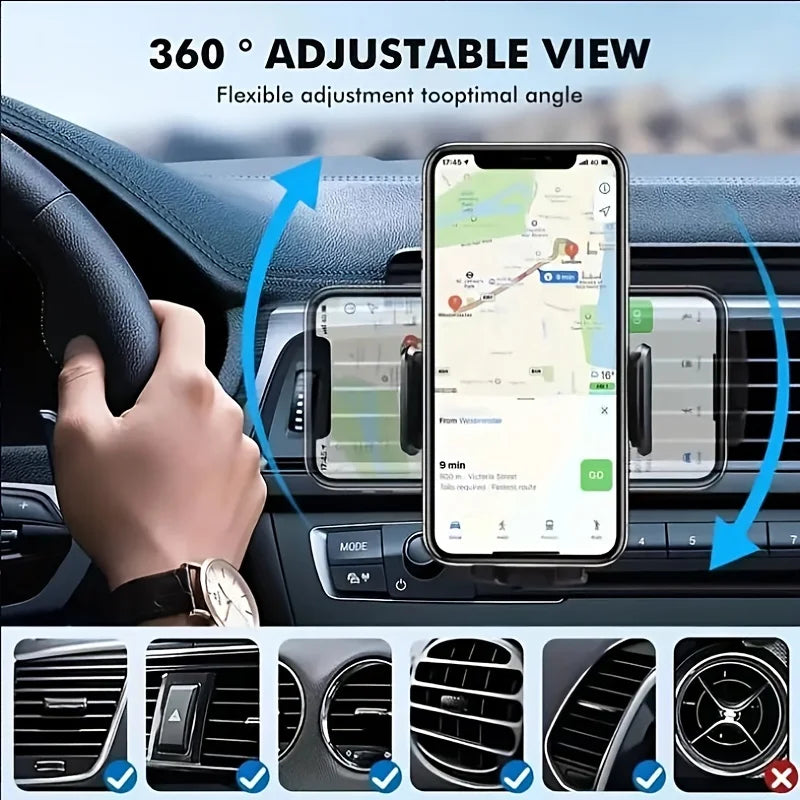 Car Phone Holder Car Air Vent Clip Mount Mobile Cell Stand