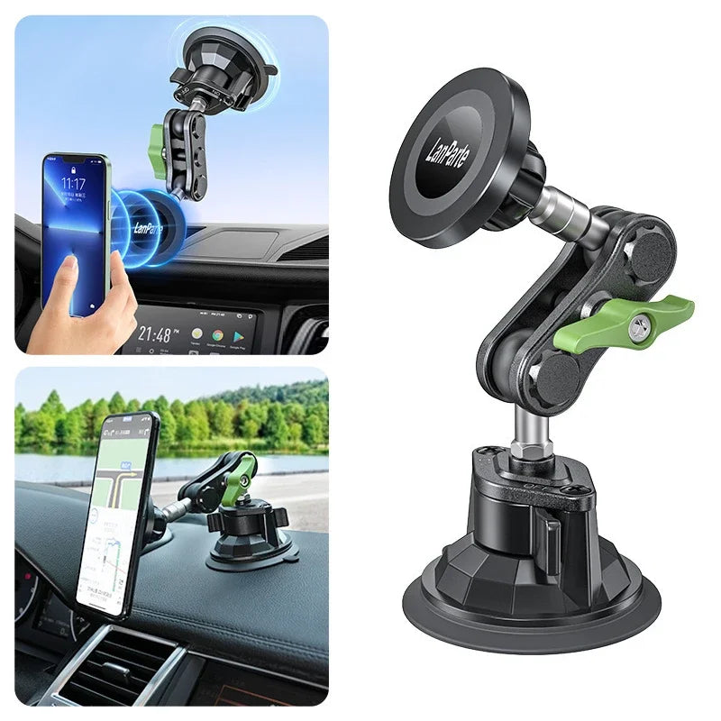 Lanparte Magnetic Phone Holder, Car Phone Mount, Suction Cup Phone Holder