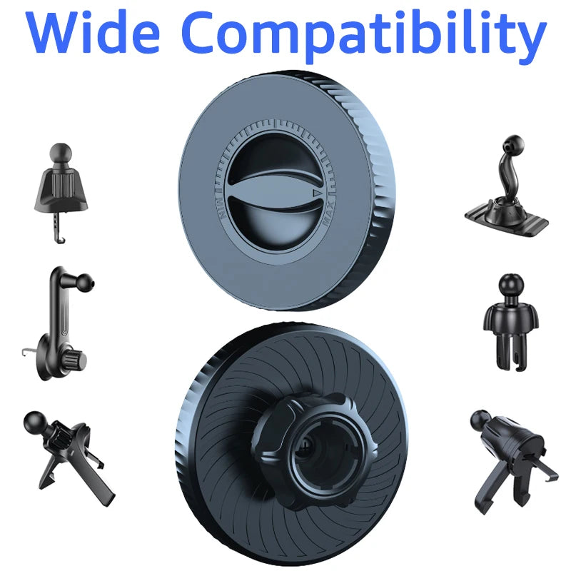 Magnetic Base Mobile Phone Holder Ball Head Adapter