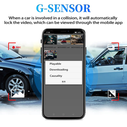 Car DVR Dash Cam WiFi FHD1080P Drive Video Recorder