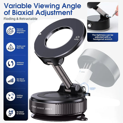 Upgraded Foldable Magnetic Car Phone Holder