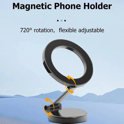 Car Magnetic Folding Phone Holder 360 Degree Rotation Phone  Bracket