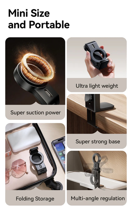 Magnetic Airplane Phone Holder Portable Stable Stand