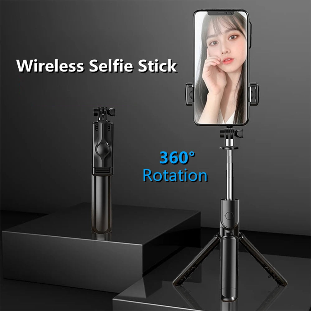 New Wireless Bluetooth Selfie Stick Tripod with Remote Extendable