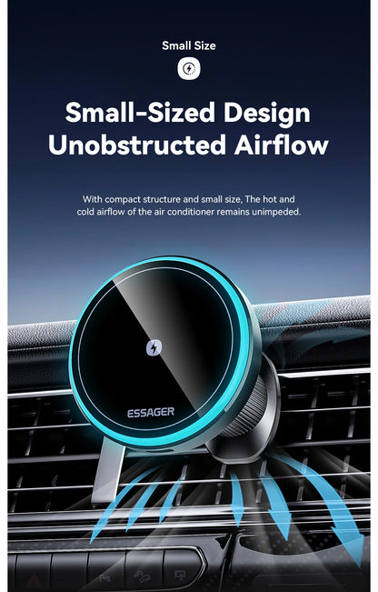 Essager 15W Magnetic Wireless Car Phone Holder Adjustable