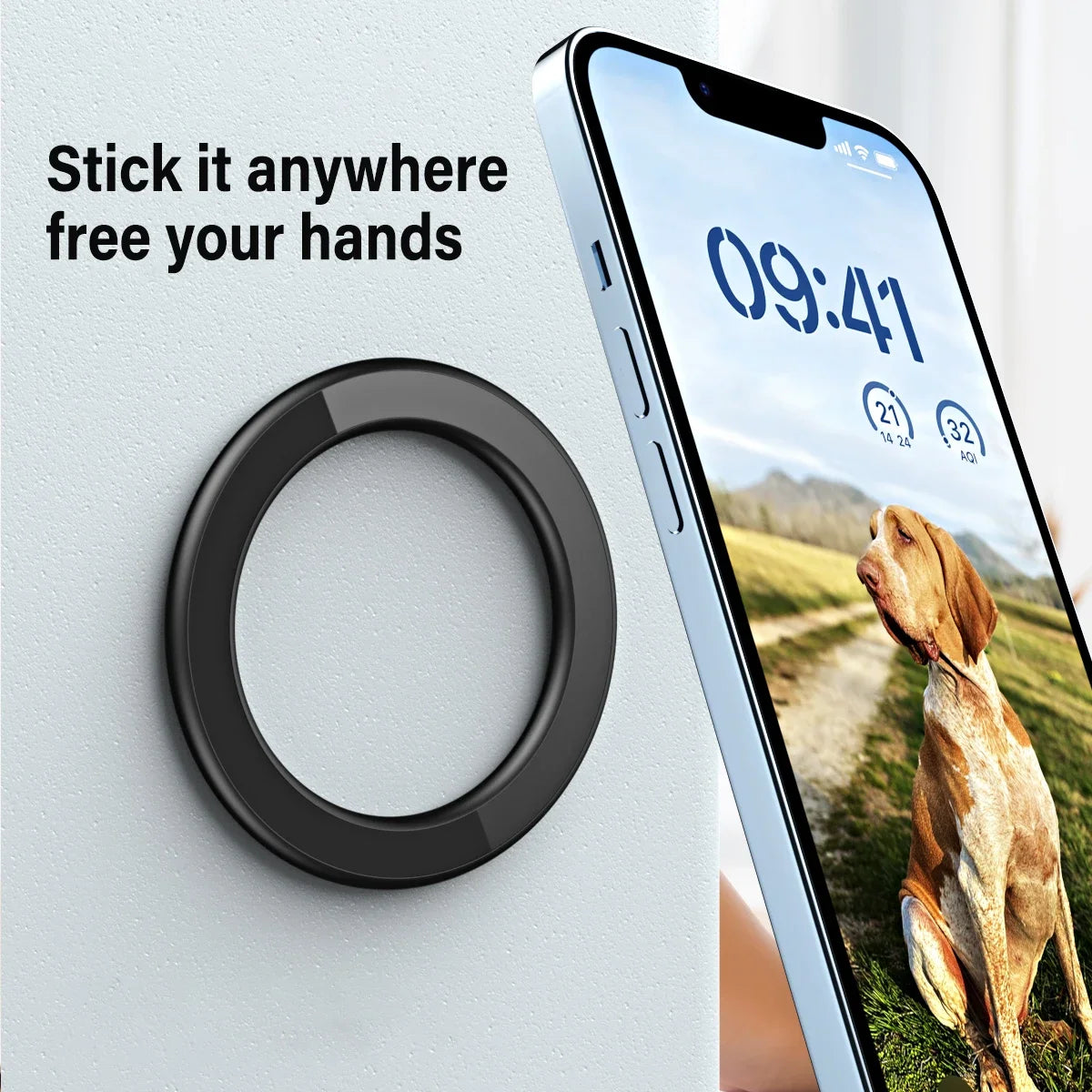 Magnetic Ring Holder Magnet Wall Mobile Phone Holder