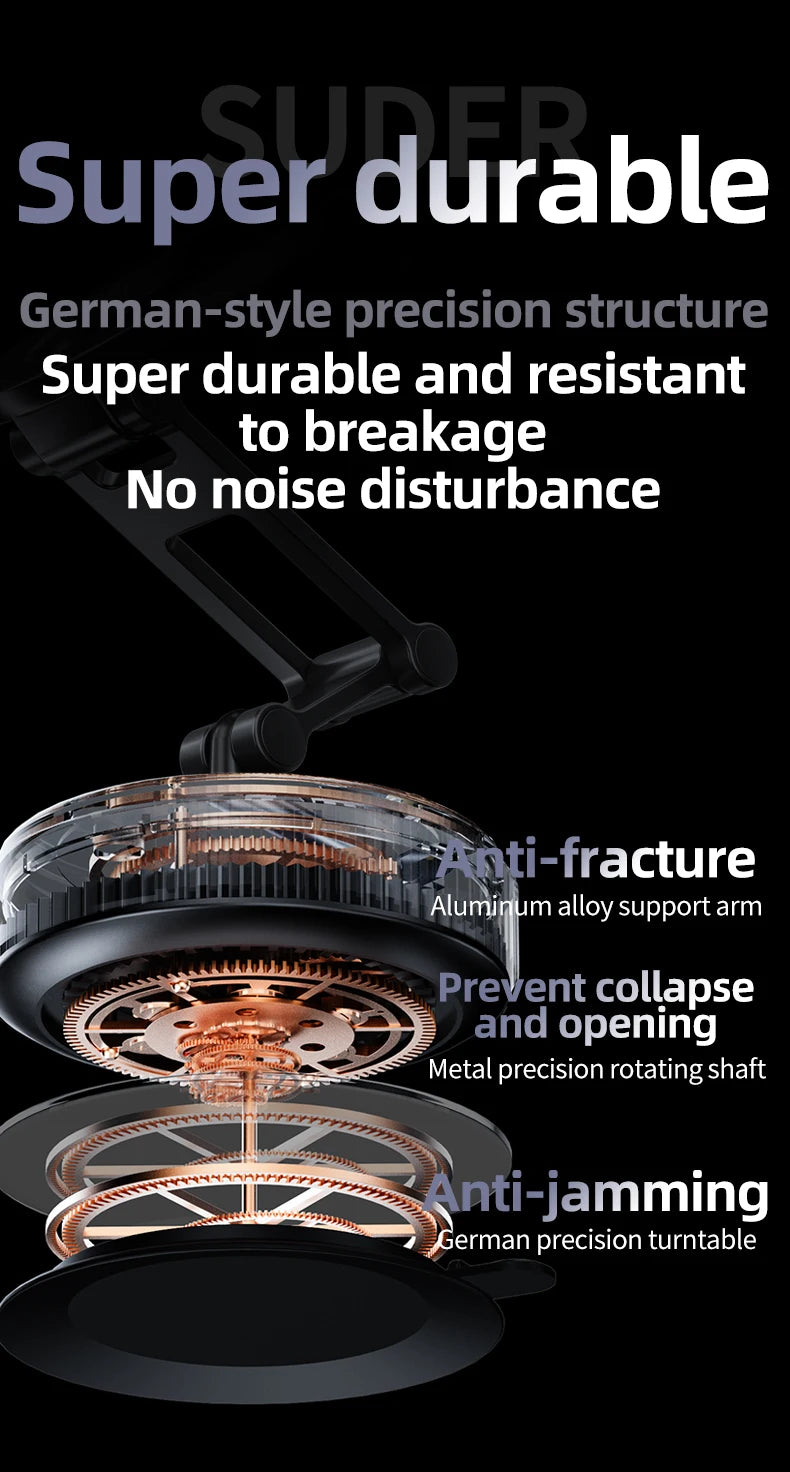 Universal Strong Magnetic Car Phone Holder Foldable Design