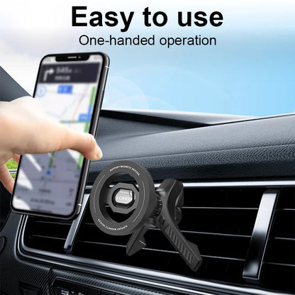 Upgraded Magnetic Car Phone Holder with Stable Triangle Support