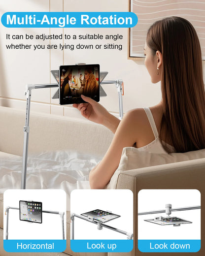 Eary Foldable Tablet Phone Holder Stand for Bed Overhead Mount