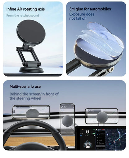 15W Metal Magnetic Car Phone Holder Wireless Charger