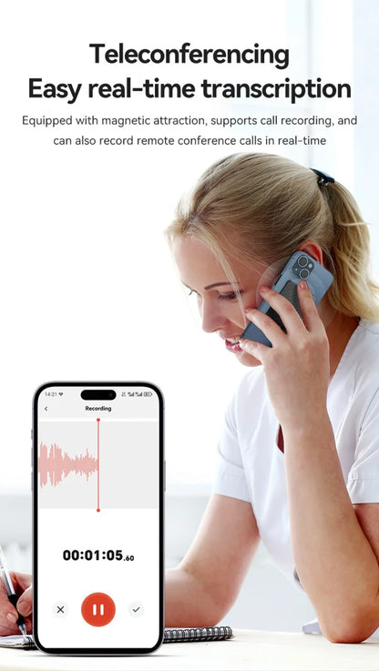 AI Voice Recorder with Display Screen 8-256GB Intelligent Note