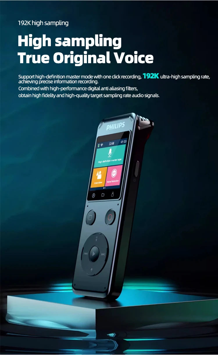 Philips VTR6960 100% Original  Voice Recorder 192K HD Recording