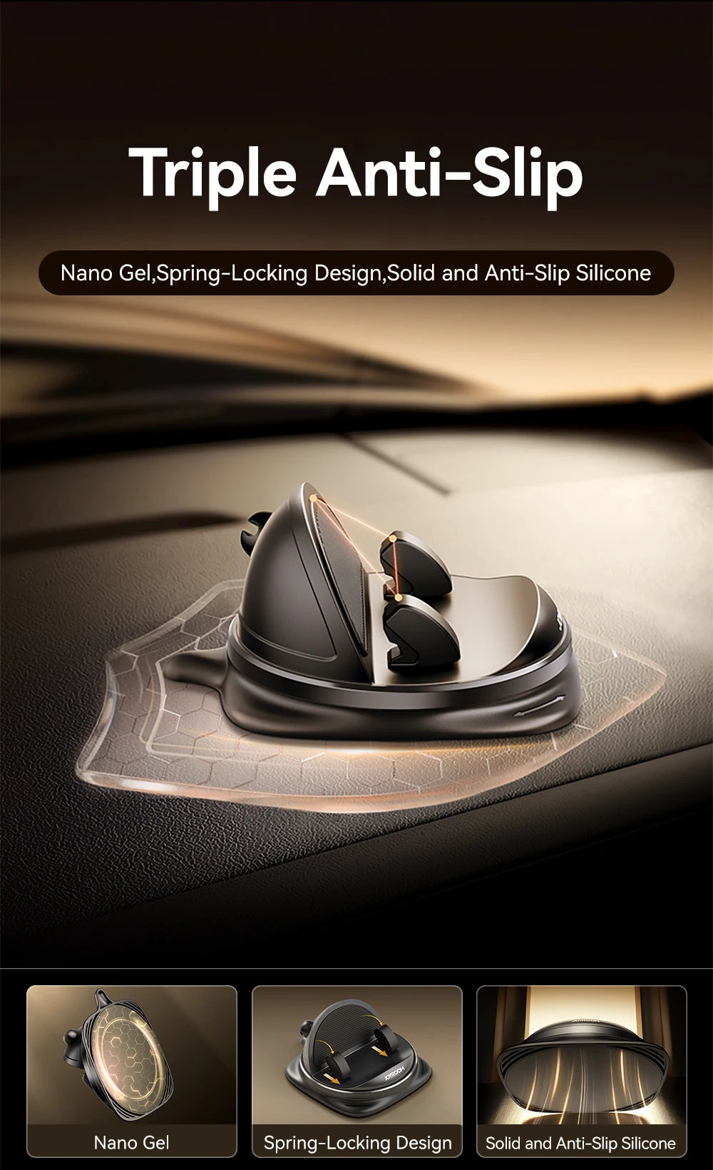 Joyroom Universal Car Phone Holder 360° Rotation Silicone