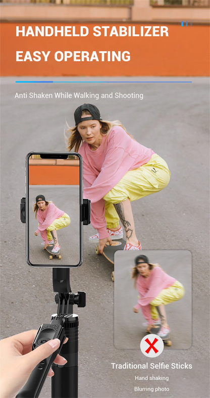 FANGTUOSI 1750mm Wireless Selfie Stick Tripod Stand