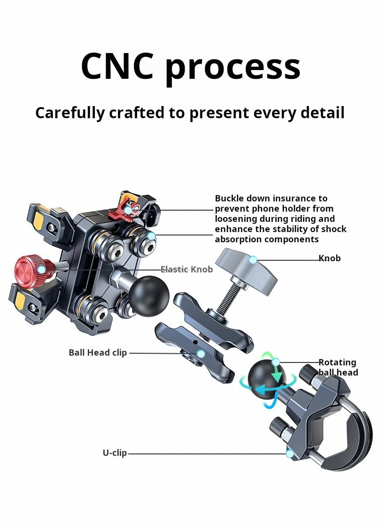Aluminum Motorcycle Phone Mount Cellphone Holder