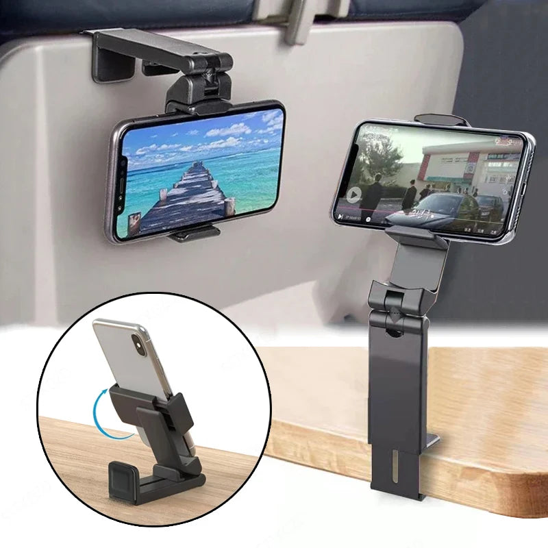 STTKGZD Airplane Phone Holder Portable Foldable Desktop Bracket