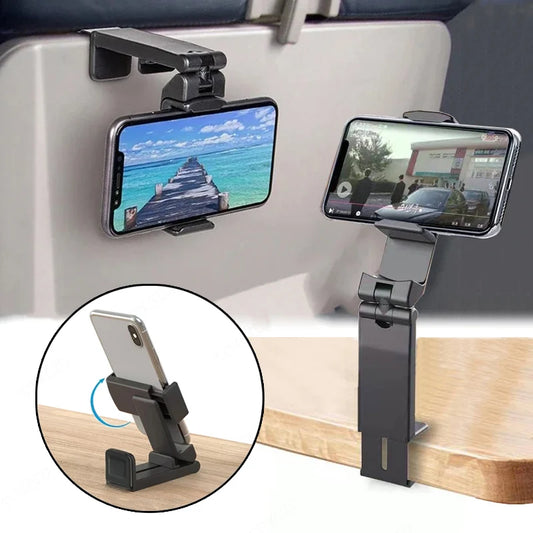 STTKGZD Airplane Phone Holder Portable Foldable Desktop Bracket