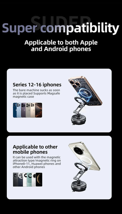 Universal Strong Magnetic Car Phone Holder Foldable Design
