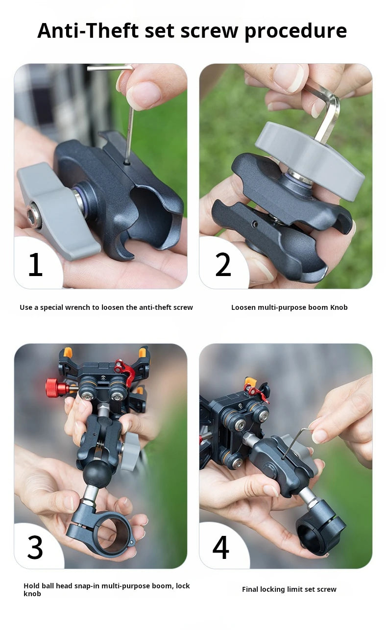 Aluminum Motorcycle Phone Mount Cellphone Holder