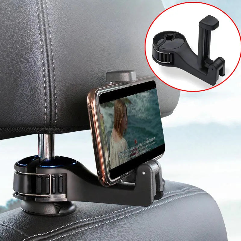 Car mounted hook black phone holder hook multifunctional