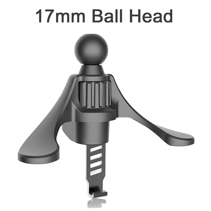 17mm Ball Head Car Air Vent Outlets Clip Cellphone Holder Base Universal