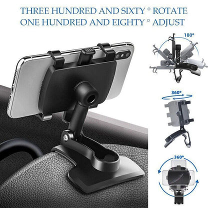 Car Dashboard Support 360 Degree Rotating Auto Grip Phone Holder