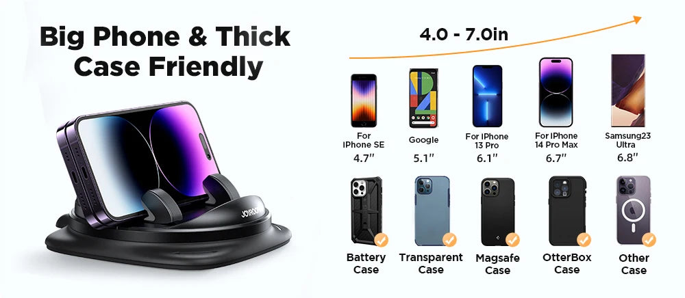Joyroom Dashboard Car Phone Holder 360° Rotation Non-Slip