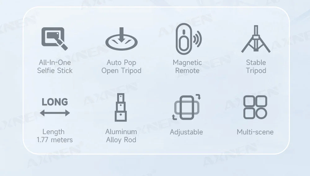 Bluetooth Selfie Stick Tripod Auto Pop-Up Foldable Holder