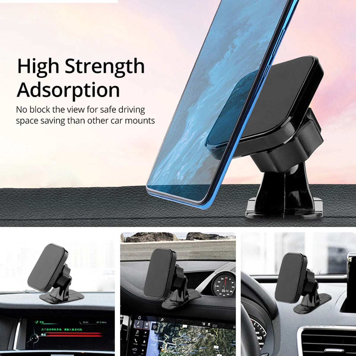 Magnetic Car Phone Holder Stand 360 Degree Mobile