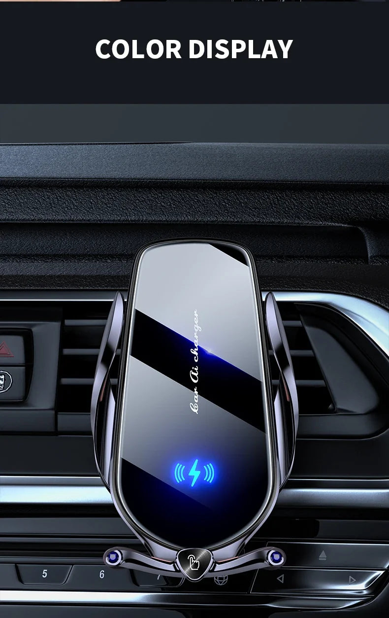 Car Phone Holder 15W Wireless Fast Charger Magnetic Charger