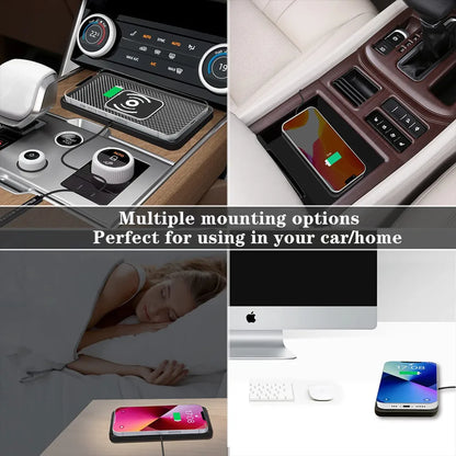 Car Wireless Charger Wireless Car Charger Silicone Pad Stand