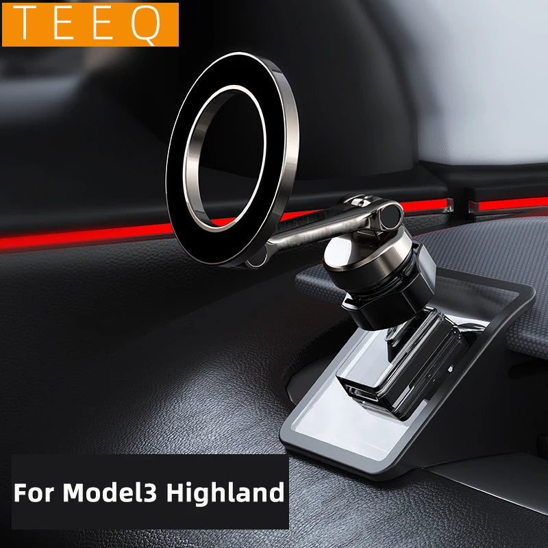 Adjustable Magnetic Car Phone Holder Mount for Tesla Model 3 Highland