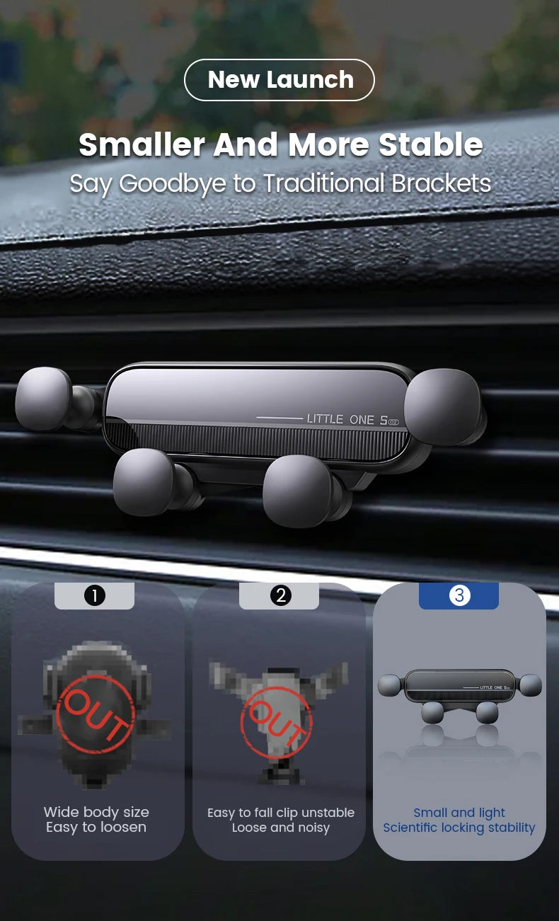 Gravity Car Phone Holder Air Vent Mount Cell Phone Holder in Car