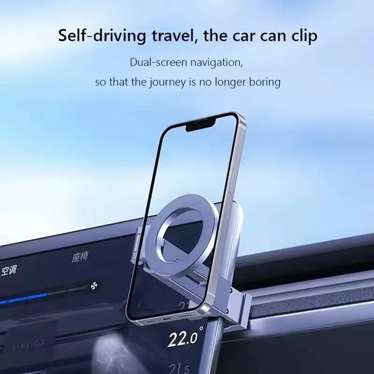 Adjustable Magnetic Phone Holder Travel Essentials Flexible Rotation