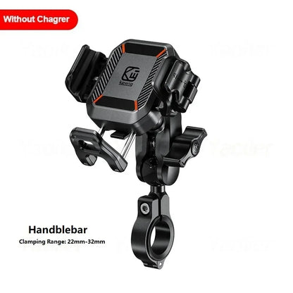 Motorcycle Phone Holder Shockproof 15W Wireless Charger